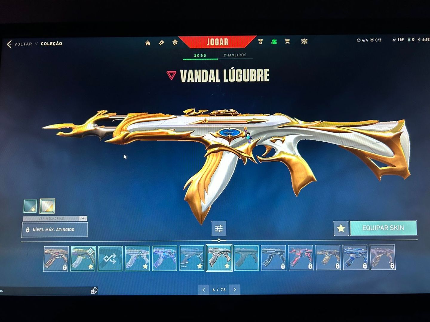 CONTA NÍVEL 109 CONTENDO SKINS
