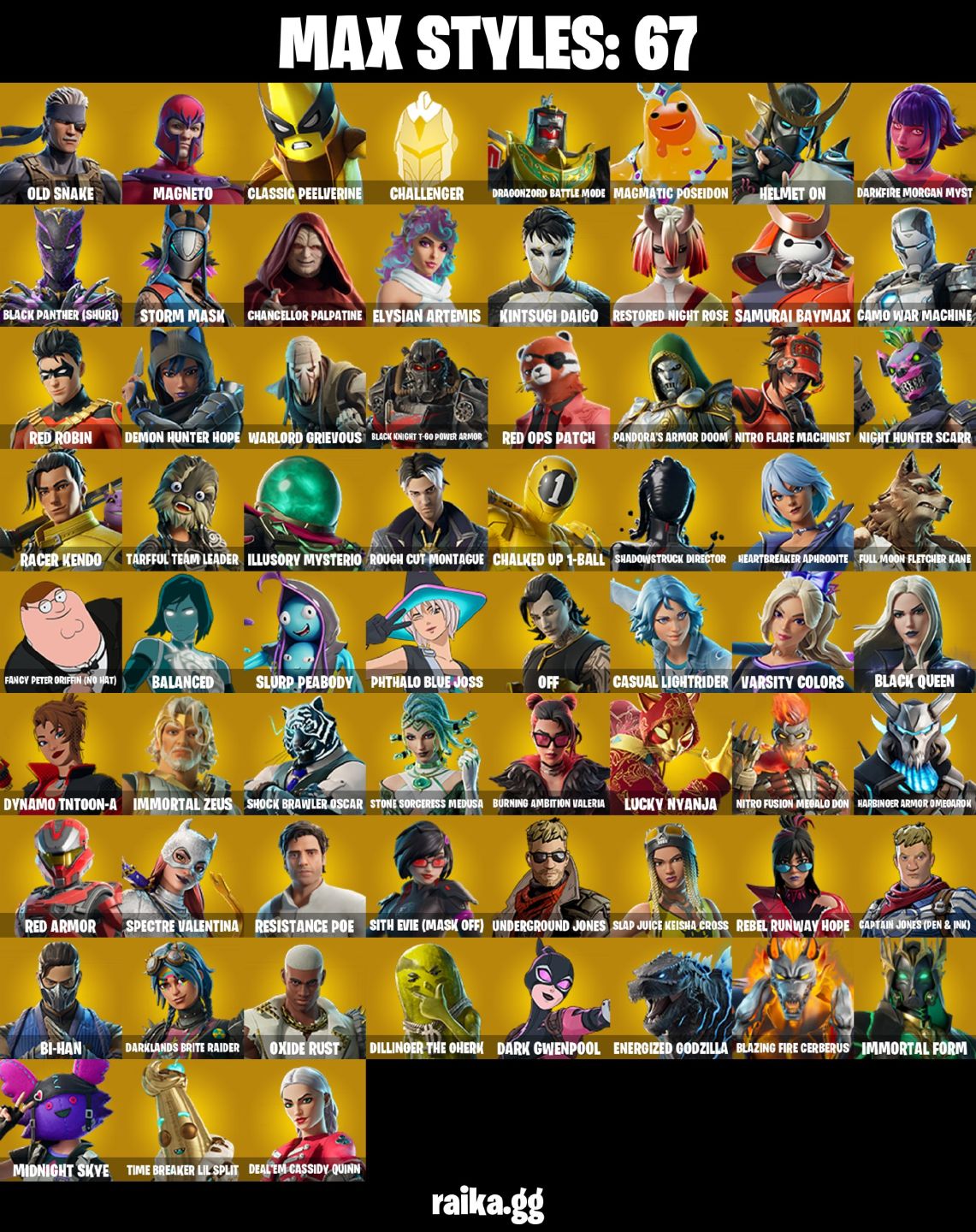 CONTA FORTNITE COM 85 SKINS ROBIN/OMEGAROK/RUST/DOOM/SOLID SNAKE/GWENPOOL