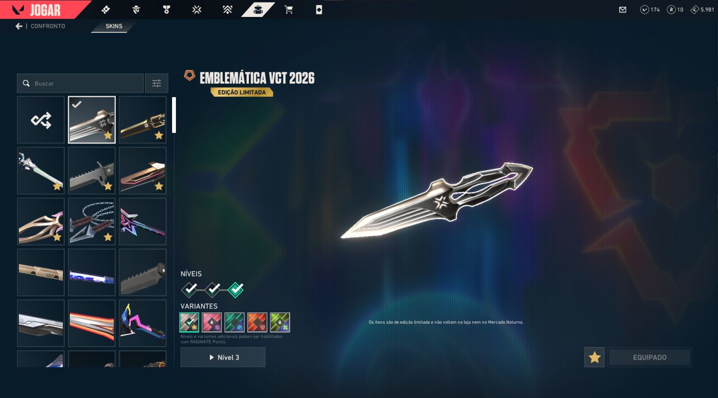 CONTA COM MUITAS SKINS, 2 CHAMPIONS E 1 FACA VCT