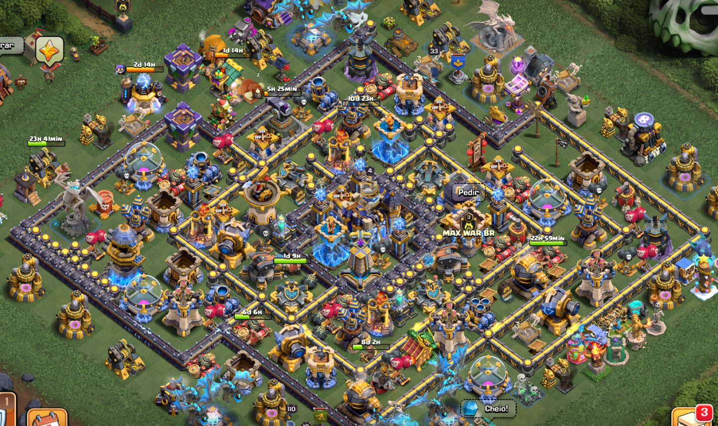 CONTA CLASH OF CLANS CV18 NÍVEL 239