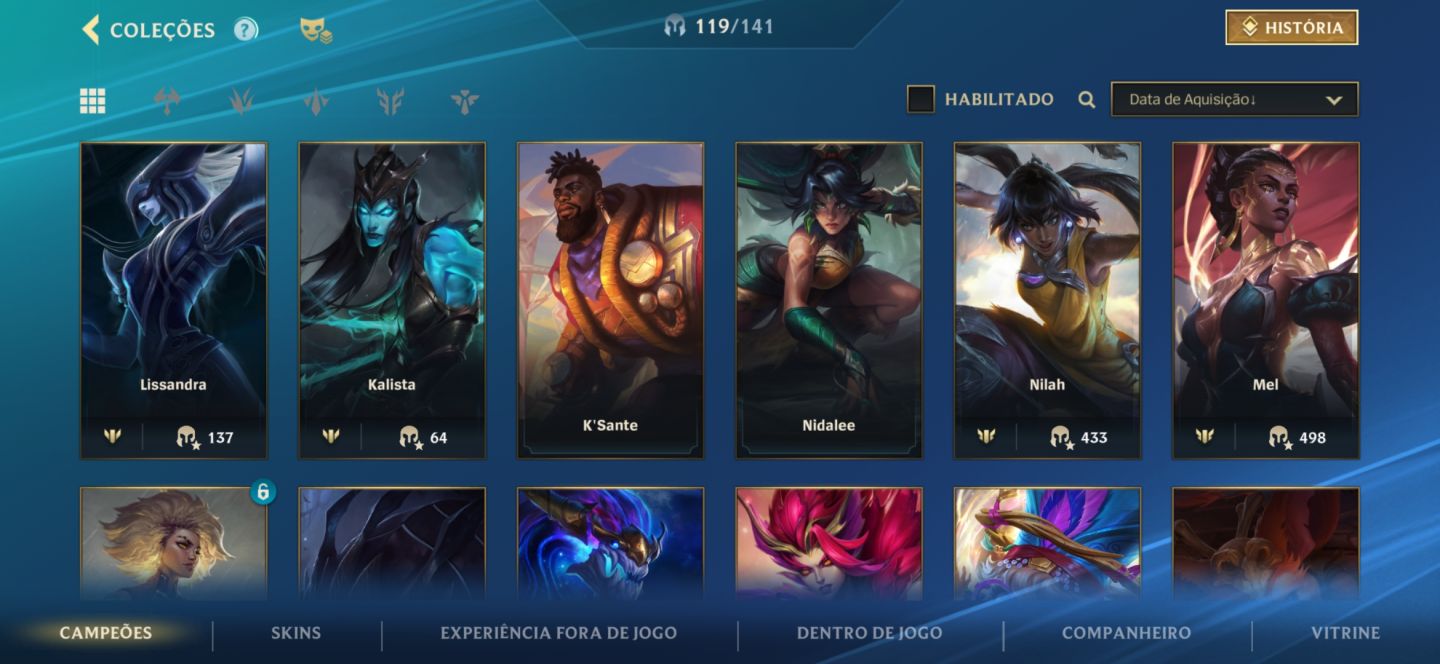 CONTA WILD RIFT | EX-GM III | 92 SKINS | 119 CAMPEÕES | 1.958 DIAS