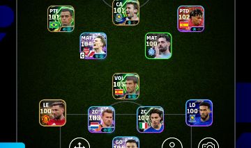 Conta muito boa e upada com técnico Cruyff e time completo