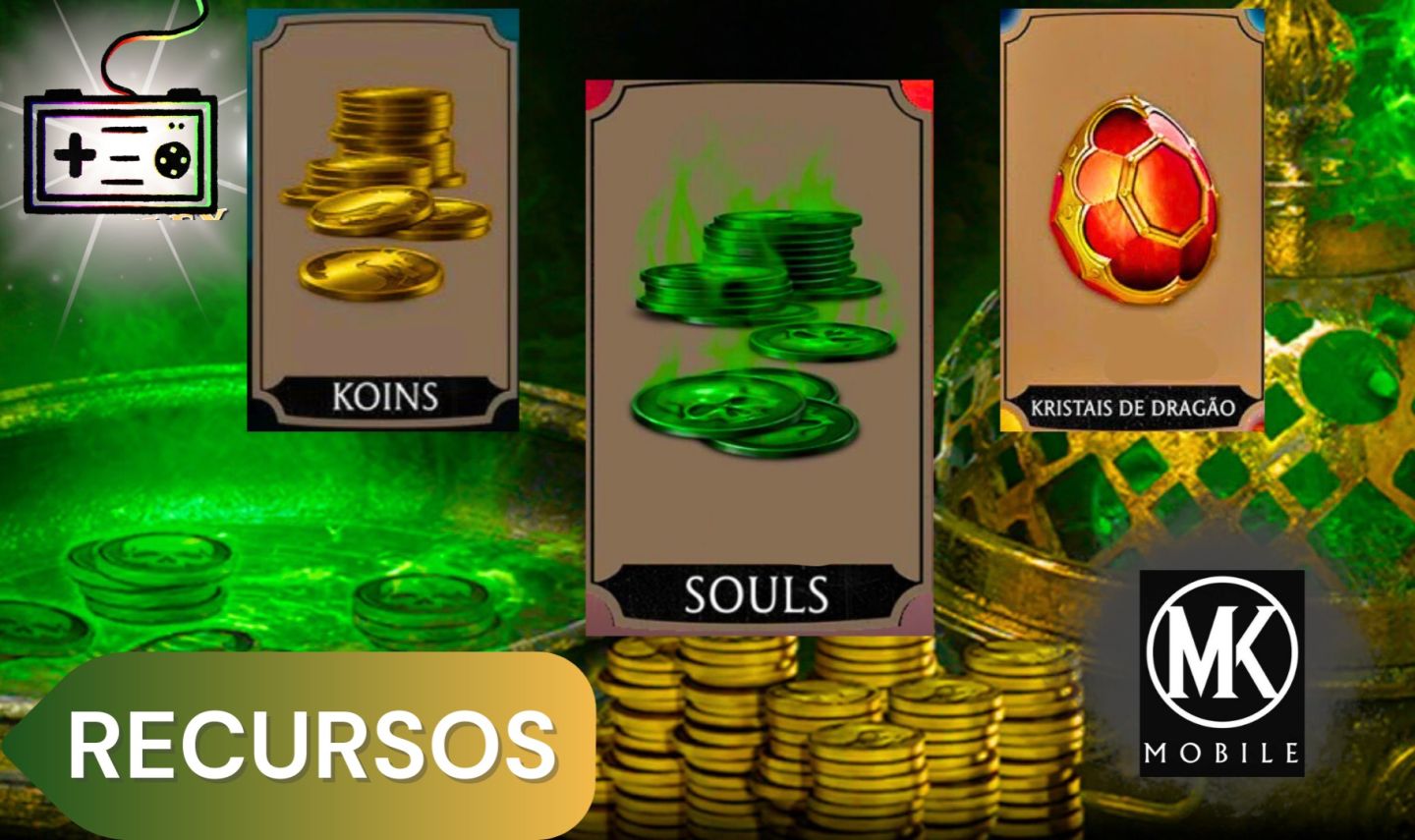 Serviços Mortal Kombat Mobile - Soul, Gold e Crystal do dragao