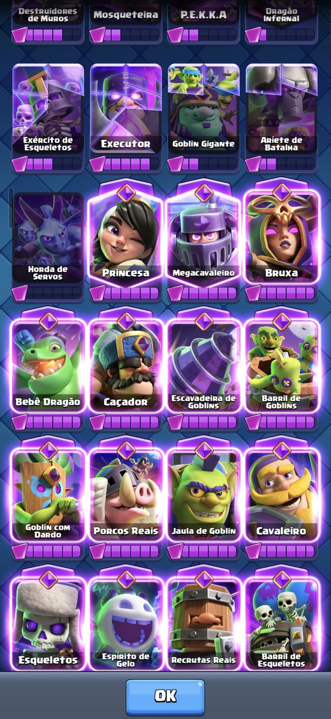 Conta full de clash royale