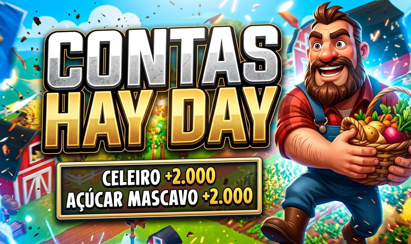 Conta Hay Day Fazenda | Contas com celeiro +2k e +2k açúcar mascavo