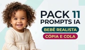11 PROMPTS IA SESSÃO DE FOTOS PROFISSIONAL PARA BEBÊS (FOTO REALISTA)