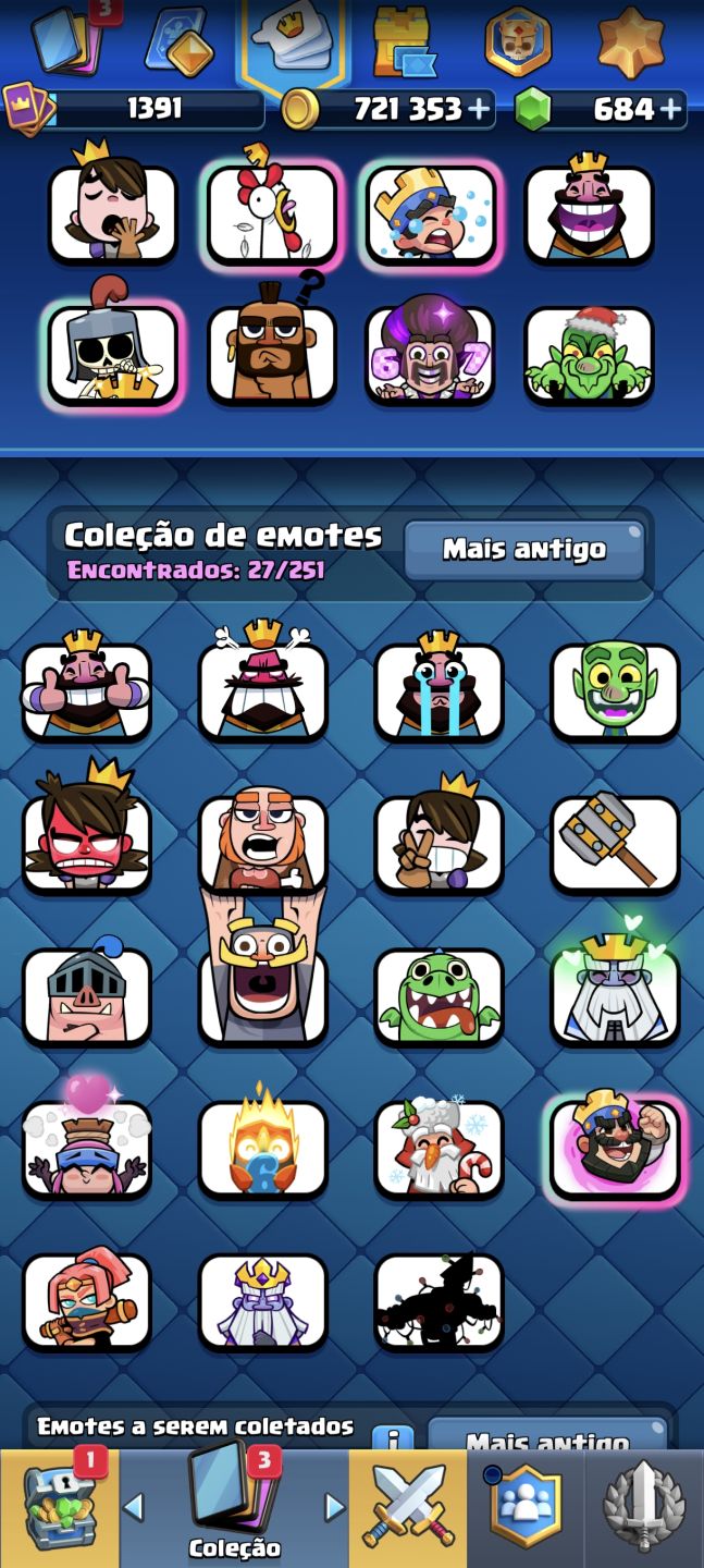 Conta Clash Royale, 4 Evos e 2 herói