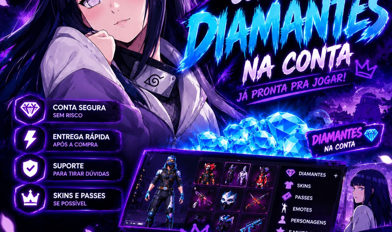CONTA DE FRE FIRE COM DIAMANTE