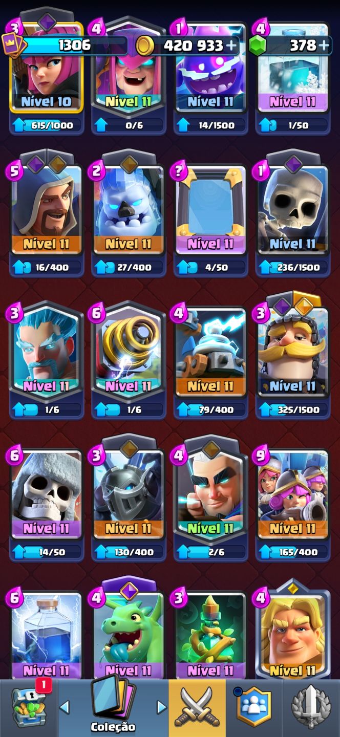 CONTA DE CLASH ROYALE ARENA 19