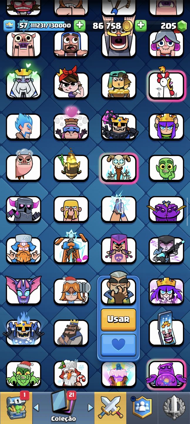 Conta Brwal stars e Clash Royale 24k e 10k troféus!