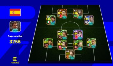 CONTA EFOOTBALL MOBILE 3255 FORÇA, ÉPICOS 107/108 DUPLA BLITZ CURLER