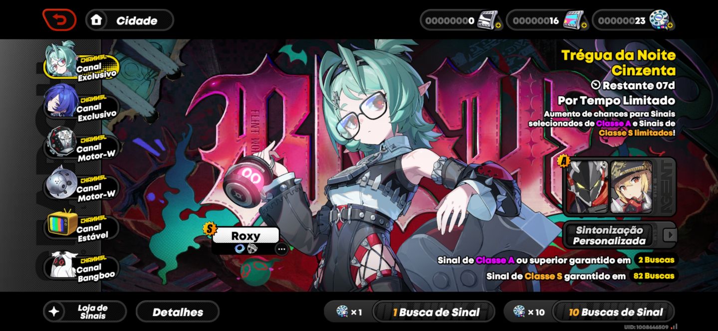 CONTA DE HONKAI STAR RAIL E ZZZs