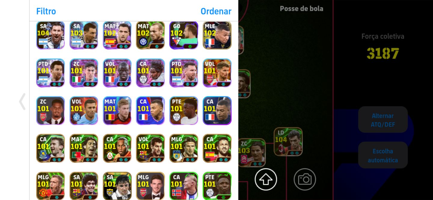 Conta Efootball Rara!! Messi do Pack, Forlan, Rijjkard, Iniesta e Mais..
