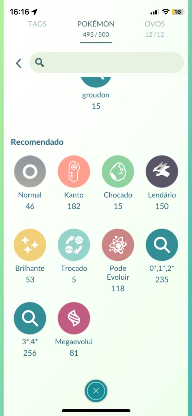 Conta Pokémon go para já começar o jogo bem.