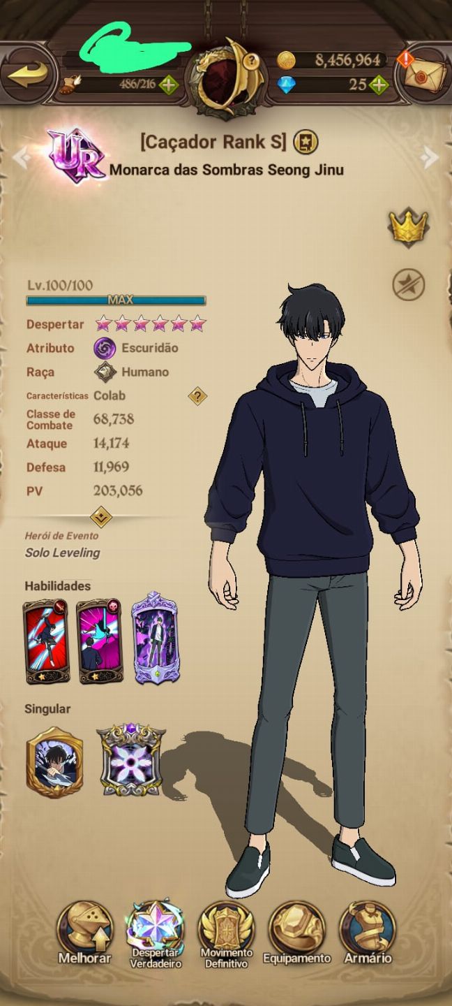 CONTA De 7DS com COLLAB RE ZERO + SLIME + SOLO