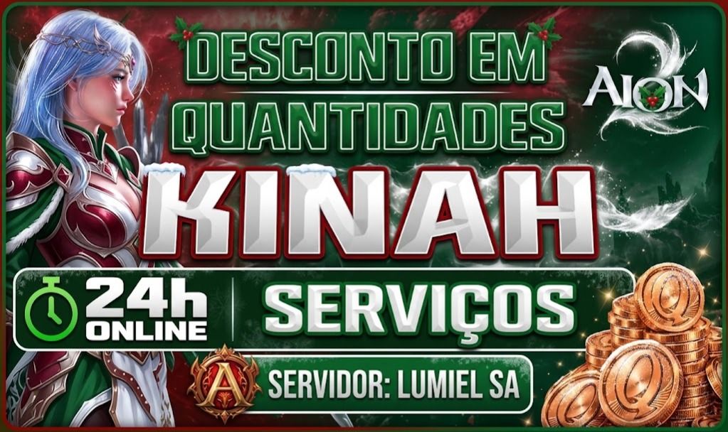 Aion 2 KINAH LUMIEL Menor Valor do Mercado Services