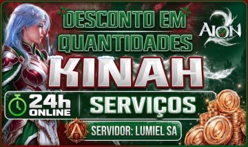 Aion 2 KINAH LUMIEL Menor Valor do Mercado Services