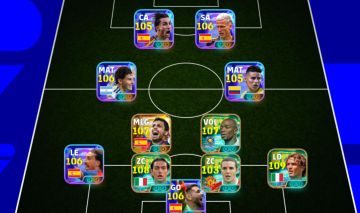 Conta Efootball 3260+, rodri big time, makelele, nesta, maldini, box espanha