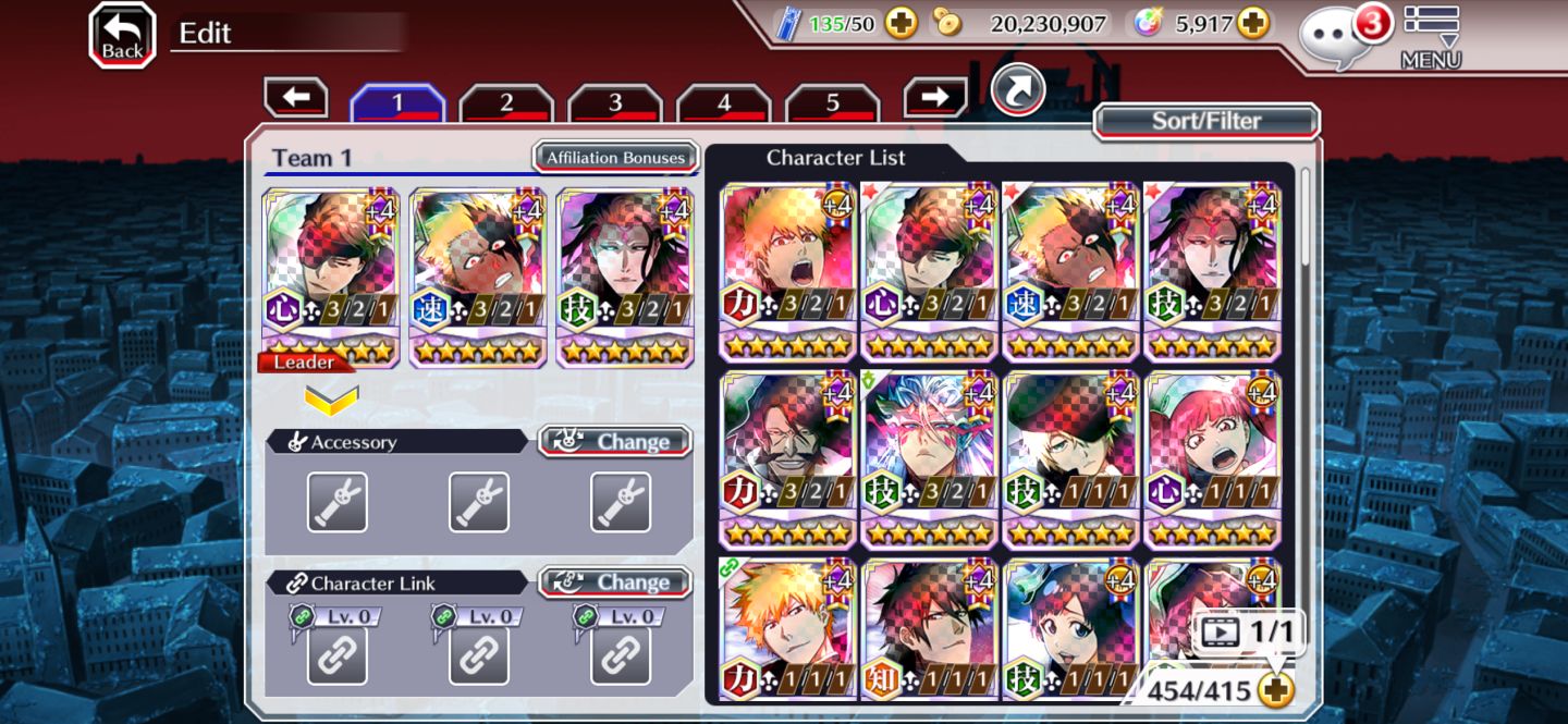 Conta insana de BLEACH BRAVE SOUL