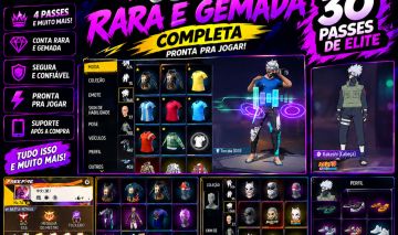 CONTA FREE FIRE QUARTO PASSE ,QUINTO PASSE,ANGELICAL E MUITO MAIS
