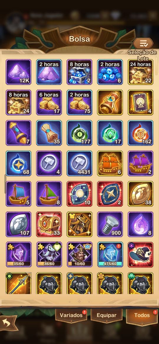 CONTA AFK ARENA/15K+ DIAMANTES/KAFKA HIBINO/ROWAN/PALMER/MEDUSA COM SI LIBERADO