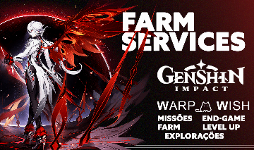 Serviços de Genshin Impact: Farm Completo / Exploração / Abismo / End-Game