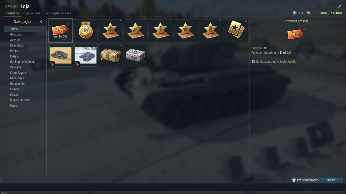 Conta War Thunder Árvore dos EUA (Nível IV / V) | Line-up BR 7.0 | Winrate 61%