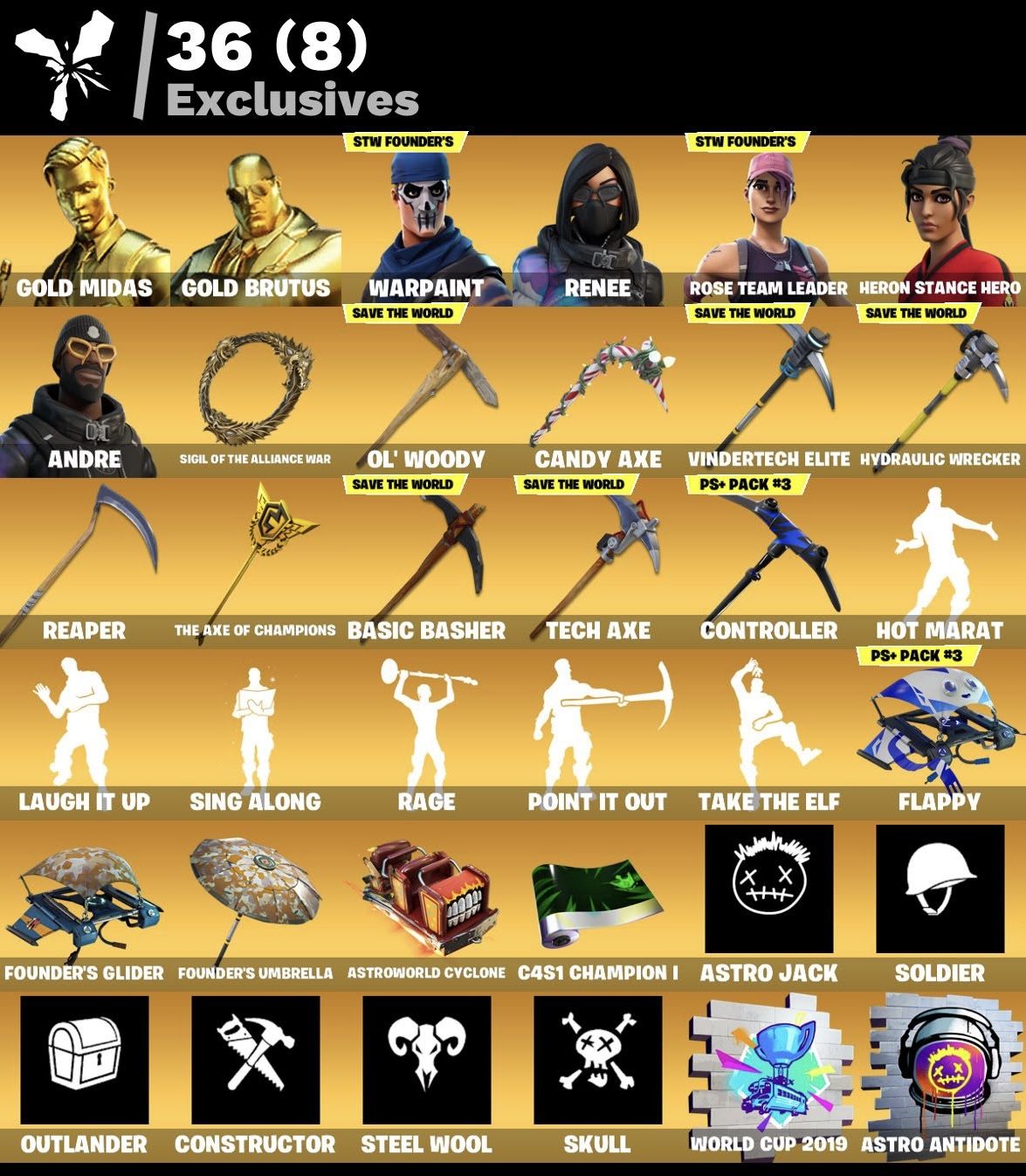 CONTA DE FORTNITE COM VARIAS SKINS E MUITOS ITENS RAROS