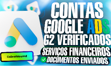 Contas Google Ads G2 Verificado( Serviços Financeiros + Documentos Verificado )