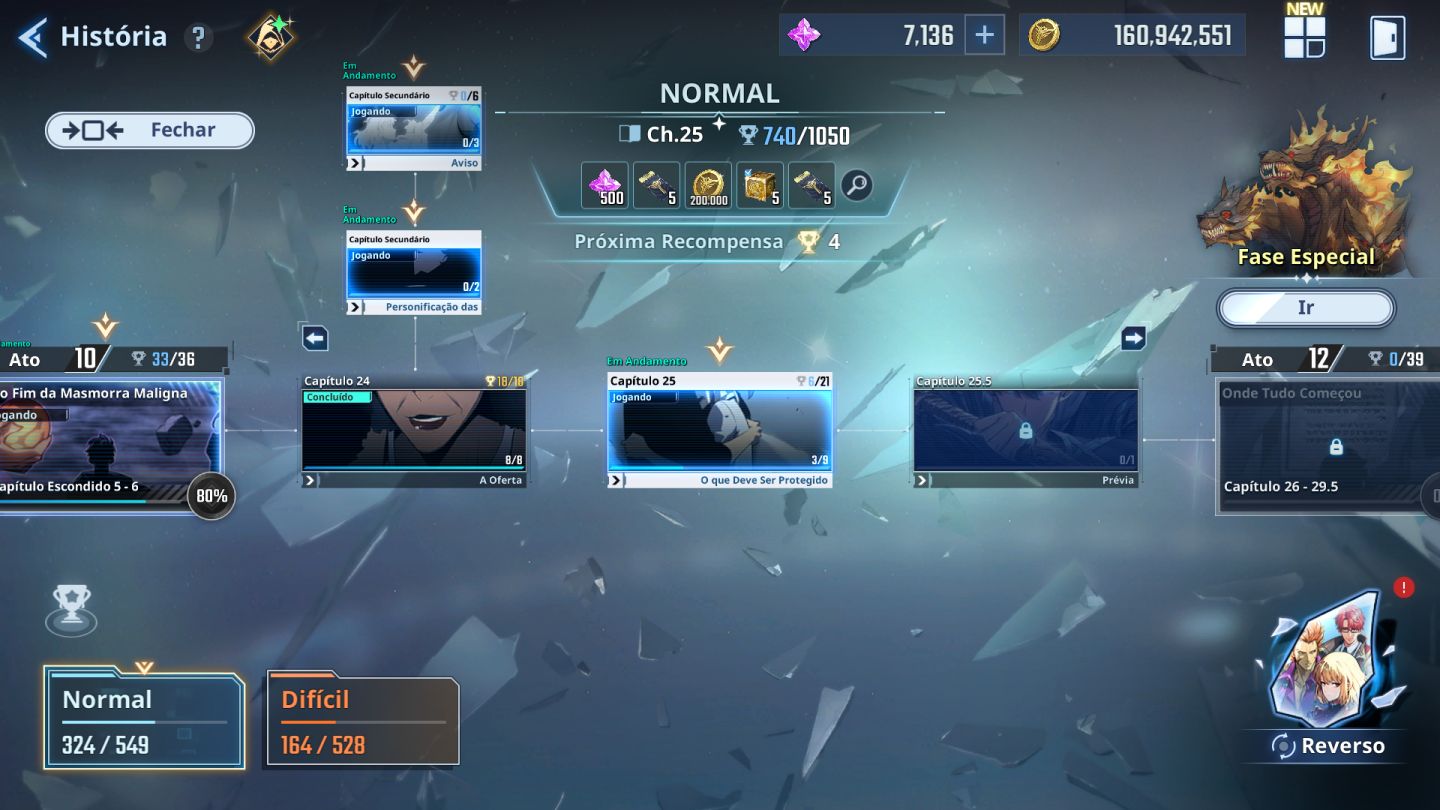 Conta com 2Milhoes de poder solo leveling Árise