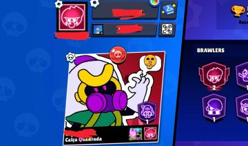 Conta de brawl stars com 105 brawlers, skins raras - cordellius e Spike cartoon
