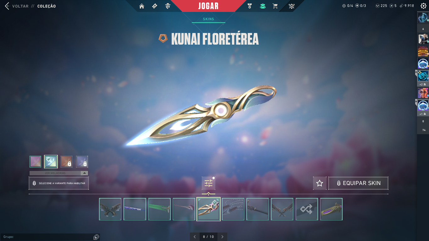CONTA VALORANT 2.4K GASTOS, 15 SKINS DE VANDAL, 4 FACAS