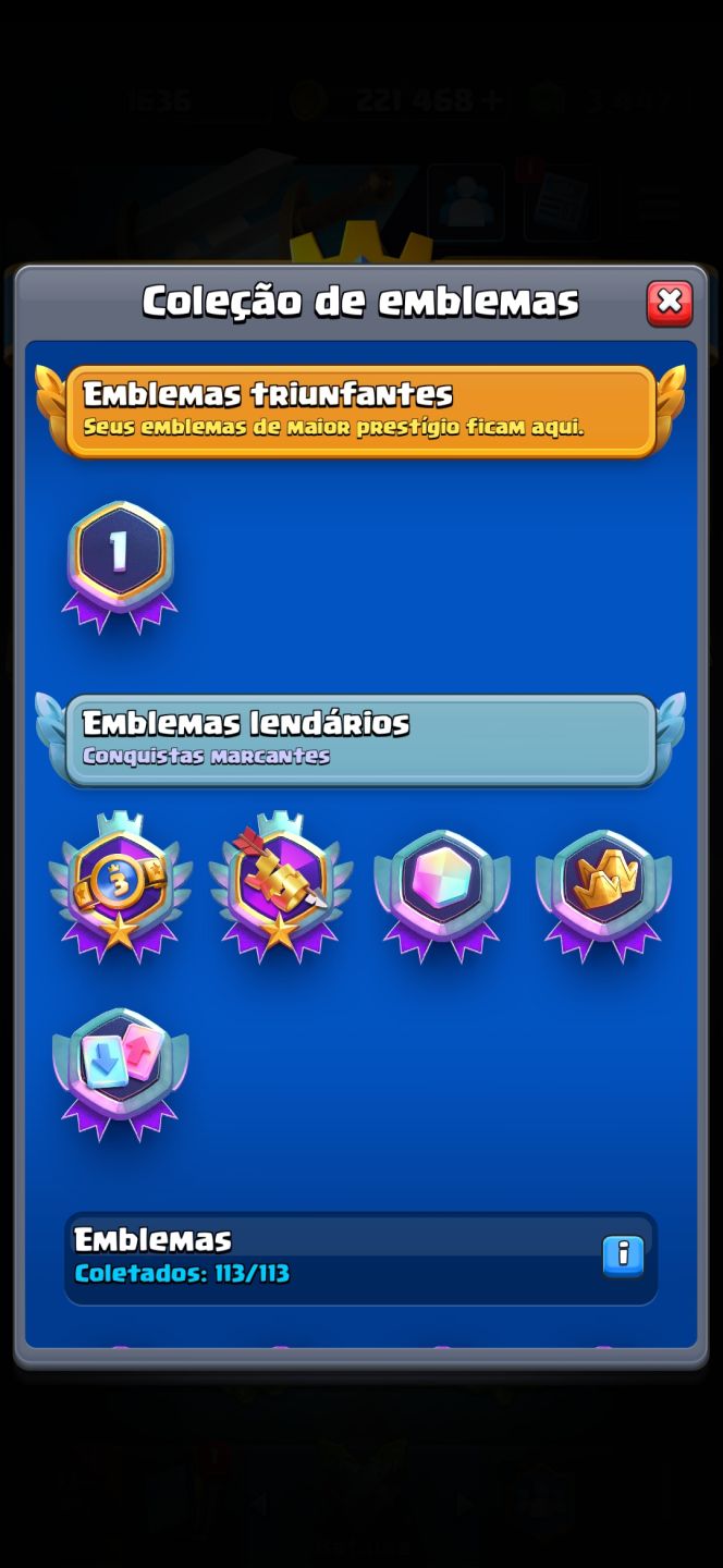 CONTA DE CLASH ROYALE