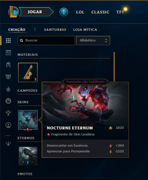 SKIN RIVEN EMISSÁRIA LENDÁRIA + [ RANQUEADA DESBLOQUEADA ] + [ TROCA NICK ]