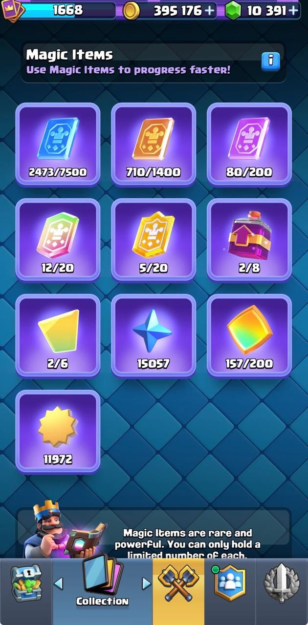 Conta Clash Royale Nível 16 - 10000+ Gemas - 15 Evos e 8 Heróis - 122 cartas
