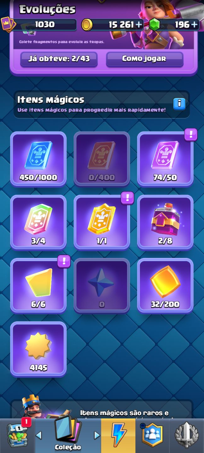 CONTA CLASH ROYALE - ARENA 16