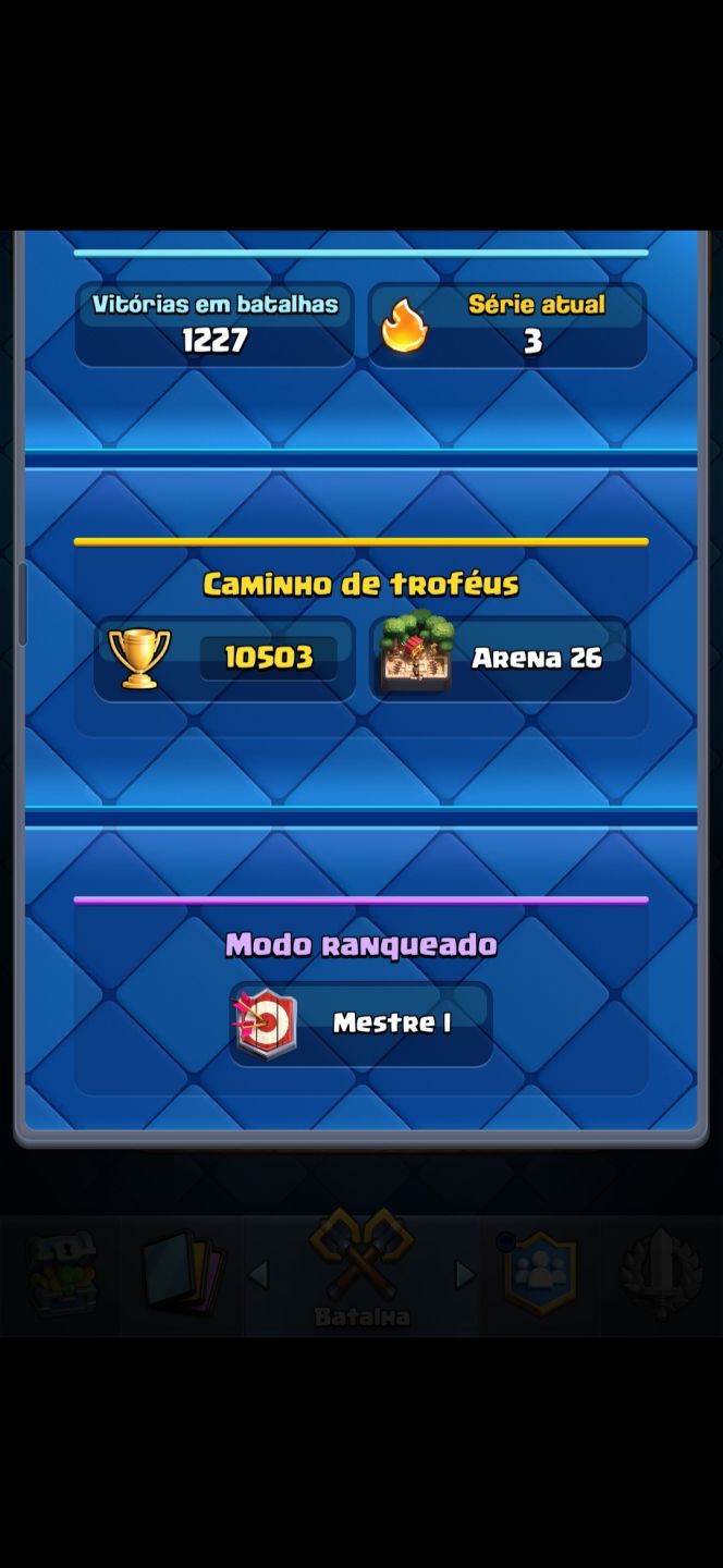 Conta Clash Royale 10K Troféus Arena 26 Todas as Cartas