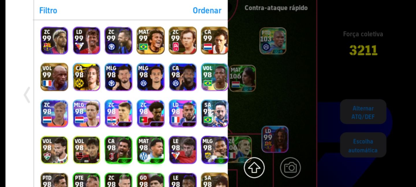Efootball Conta Rara - Croyff, Batistuta, Kaká, Lamine Yamal do Pack Thiago....