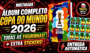 FIGURINHAS COPA DO MUNDO 2026 KIT COMPLETO DIGITAL - ENTREGA AUTOMÁTICA!
