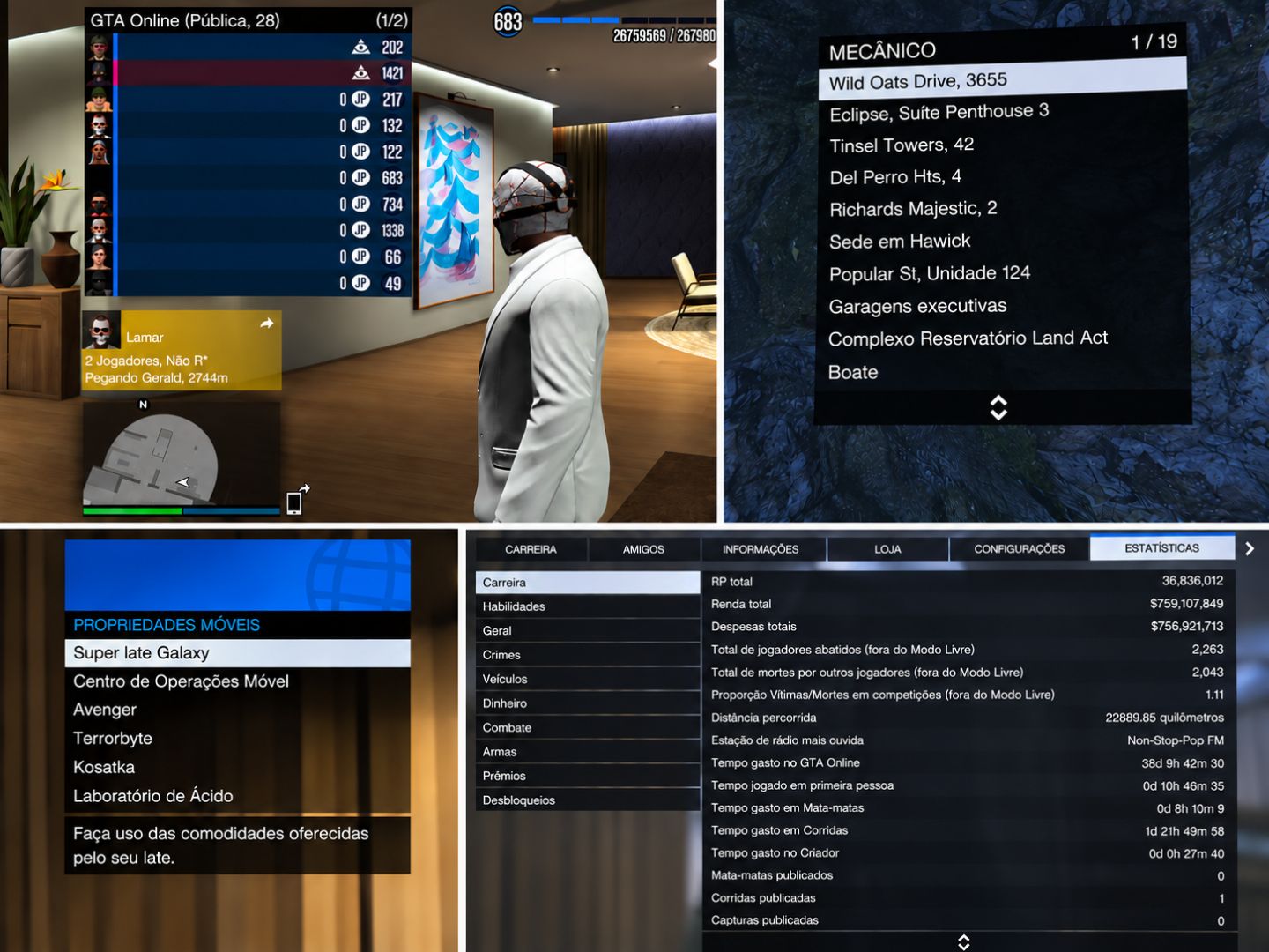 CONTA GTA ONLINE LEVEL 686 PS5