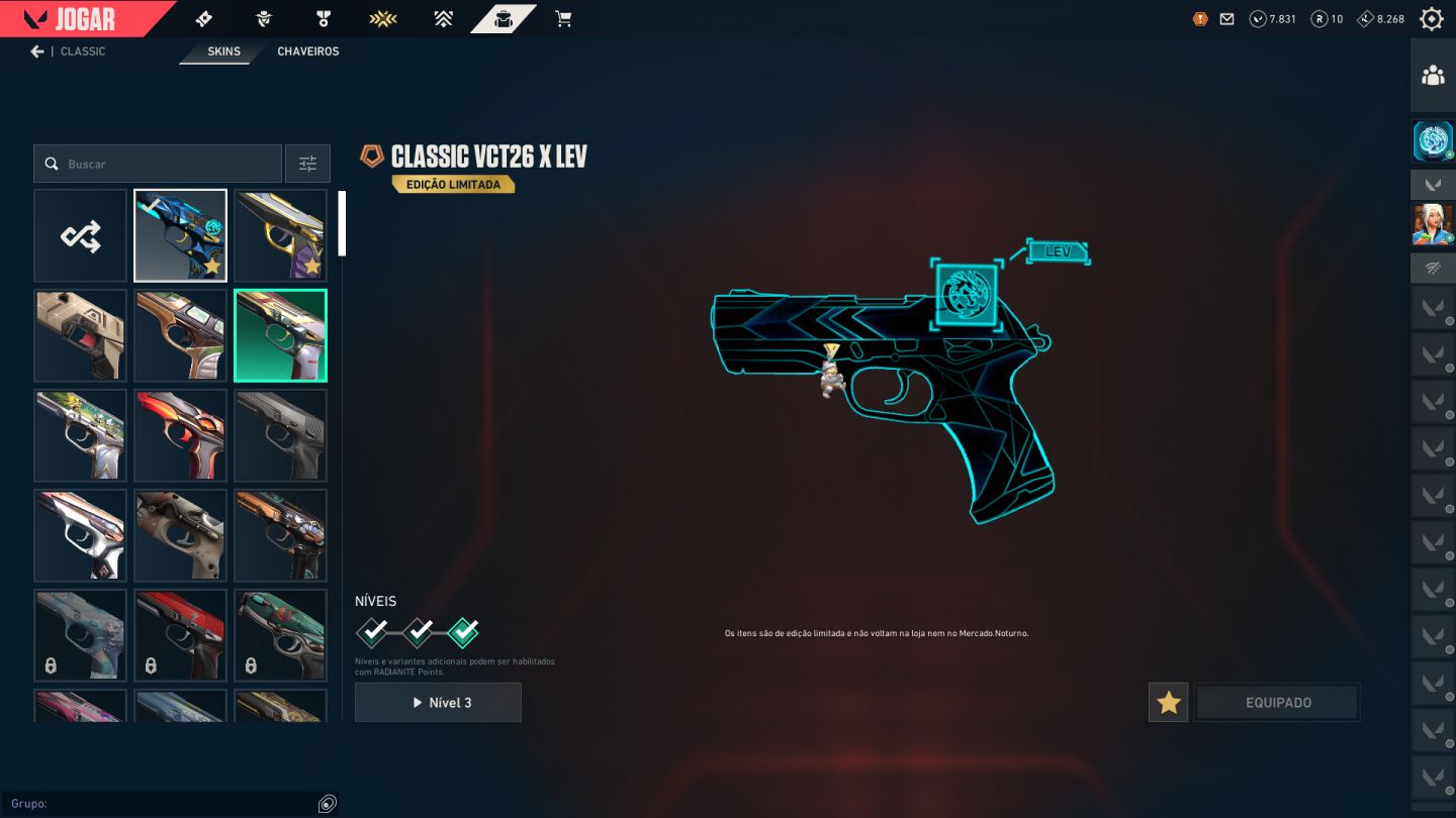 CONTA COM MUITAS SKINS INCLUINDO CHAMPIONS 26