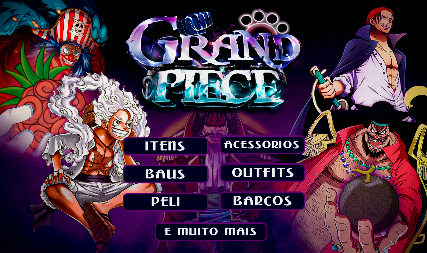 GPO - GRAND PIECE ONLINE - FRUTAS, ITENS, BARCOS, ESPADAS E BAÚS NO PRECINHO!