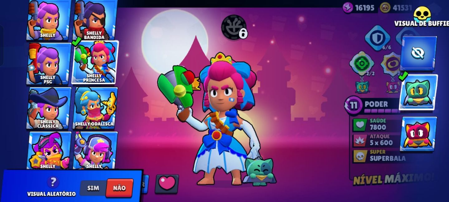 CONTA BRAWL STARS com 57k de troféu,com muitas skin raras e exclusiva