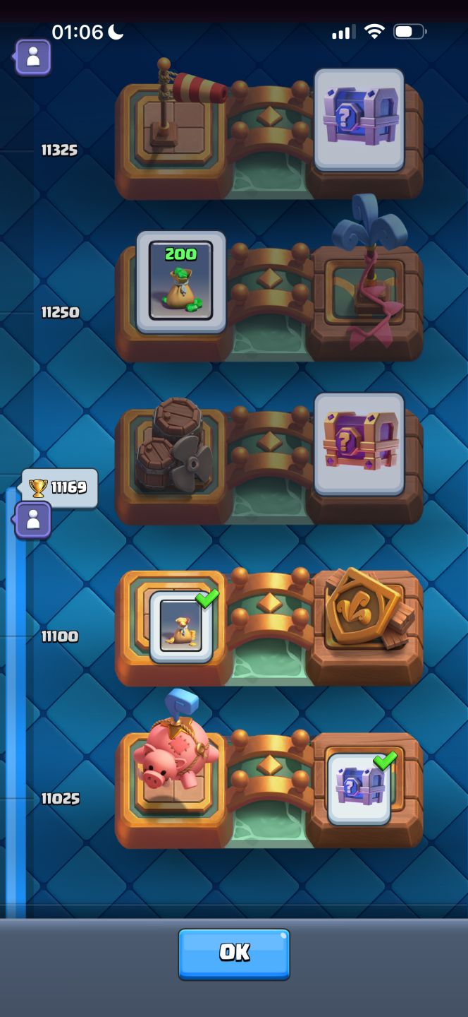 CONTA CLASH ROYALE 4 ANOS 11K DE TROFÉUS ÚNICA DONA