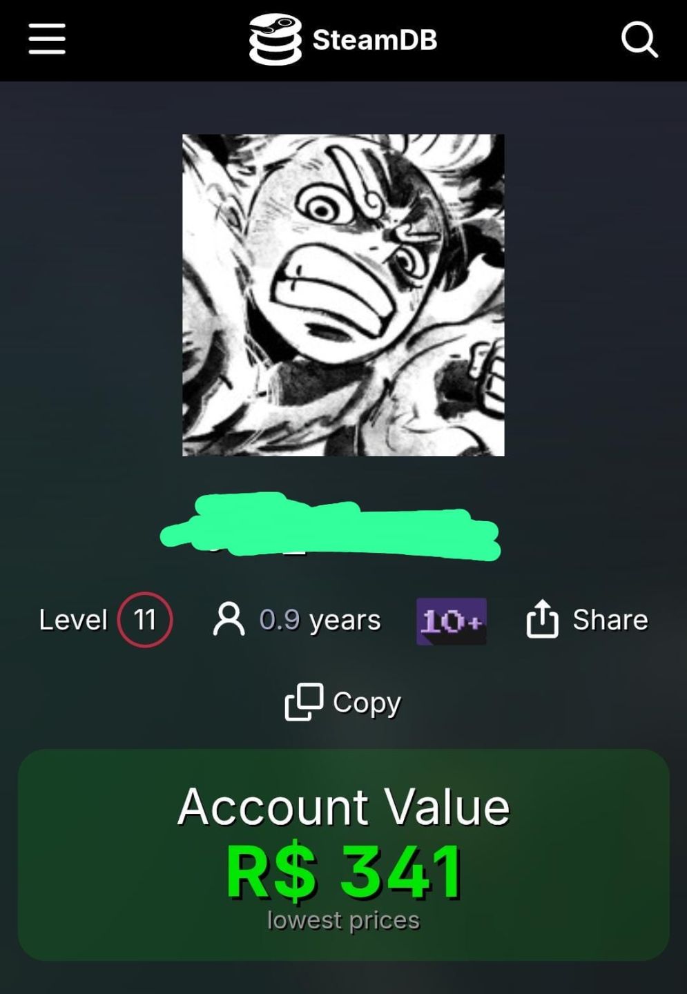 Conta Steam com vários jogos, avaliada em 340 reais (Valor pode ser negociado)