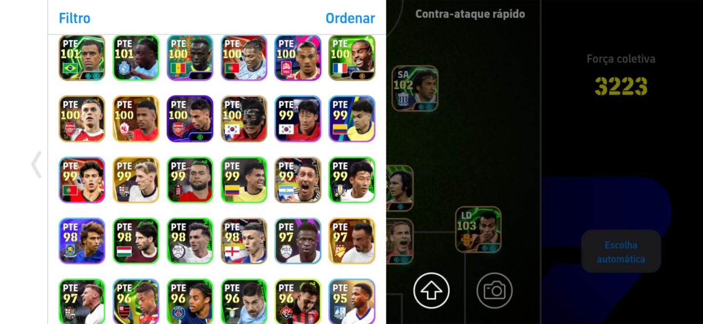 Conta efootball muito rara,criada desde o começo do efootball,jogadores antigos