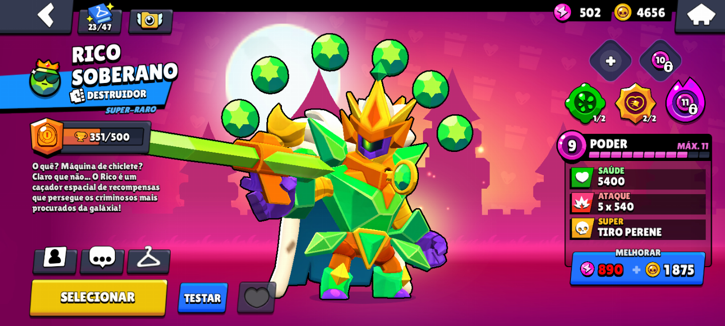 Conta Brawl Stars 40K Troféus + 700 GEMAS | Muitas Skins Épicas | Conta TOP!