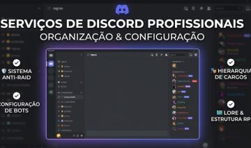Configuração de Servidores Discord, RP/Lore, Bots e Permissões