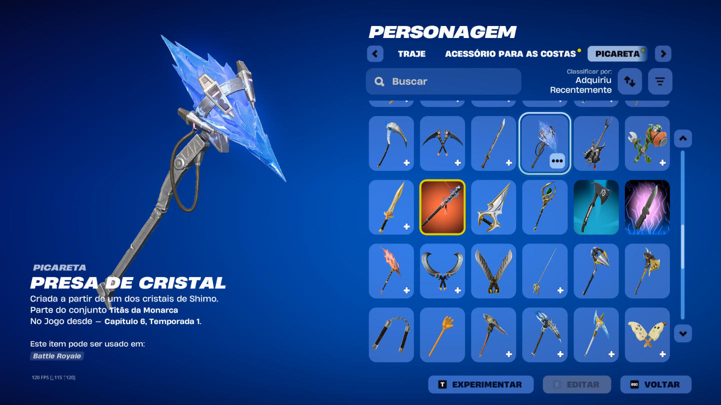 CONTA DE FORTNITE 274 SKINS
