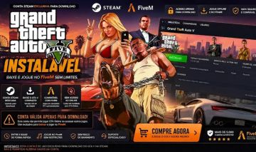 GTA 5 INSTALÁVEL CONTA DA STEAM (SOMENTE PARA FIVEM) + CONTA ROCKSTAR + STEAM WL
